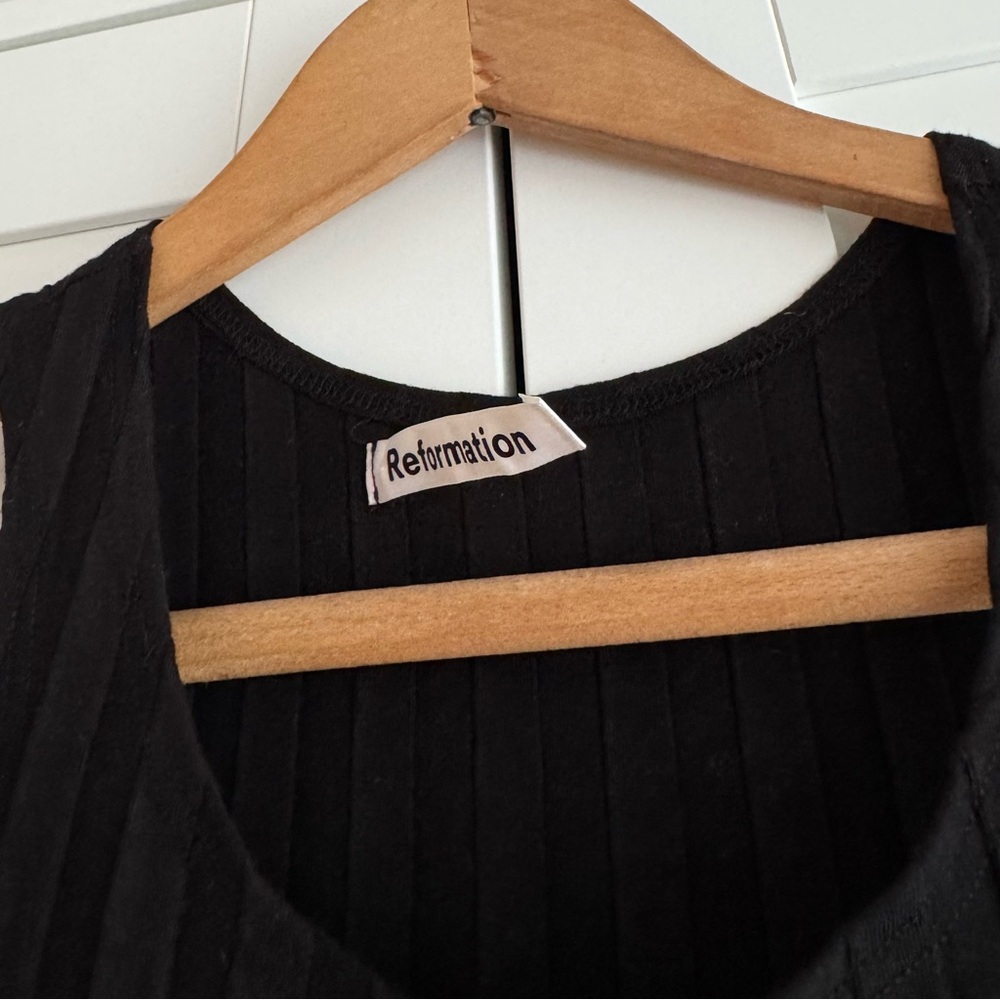Reformation Mel Ribbed Racerback Dress - Picture 8 of 9